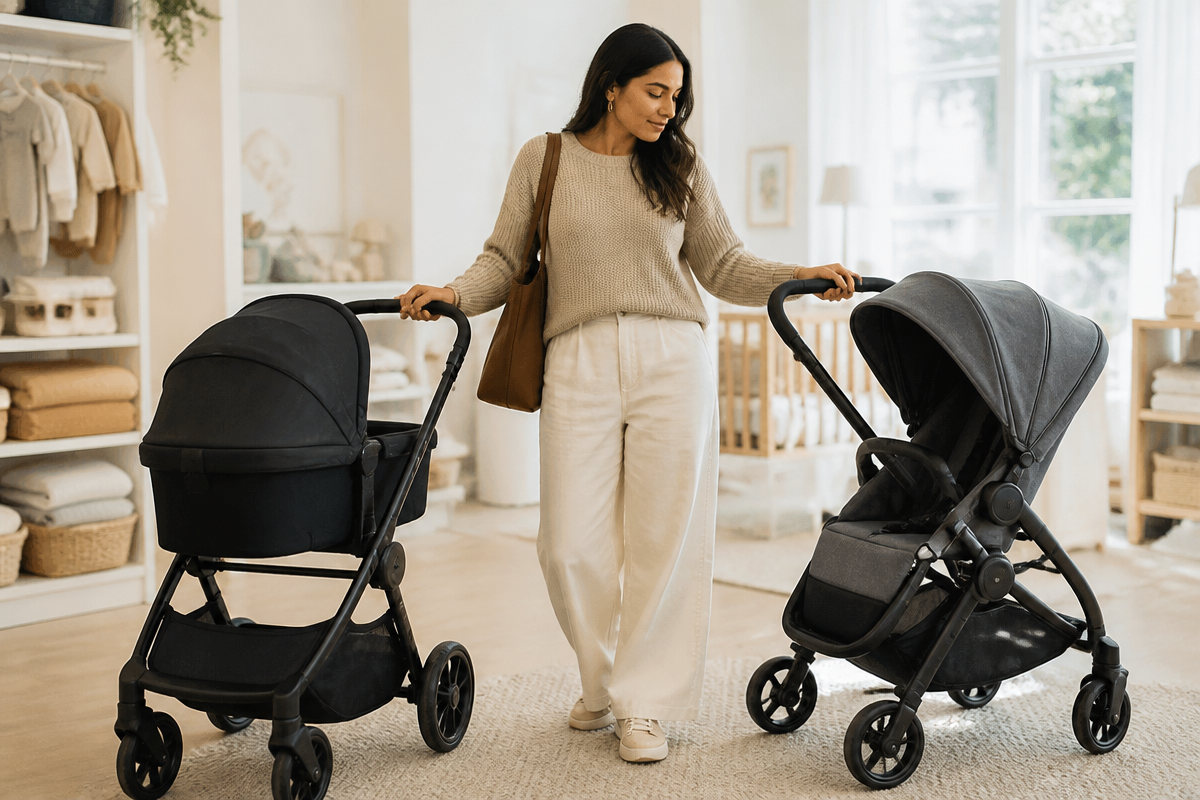 Parent comparing the best lightweight strollers for travel and everyday outings